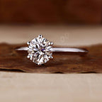 0.50 to 3.0 CT Round Brilliant Cut Lab Grown Diamond Ring