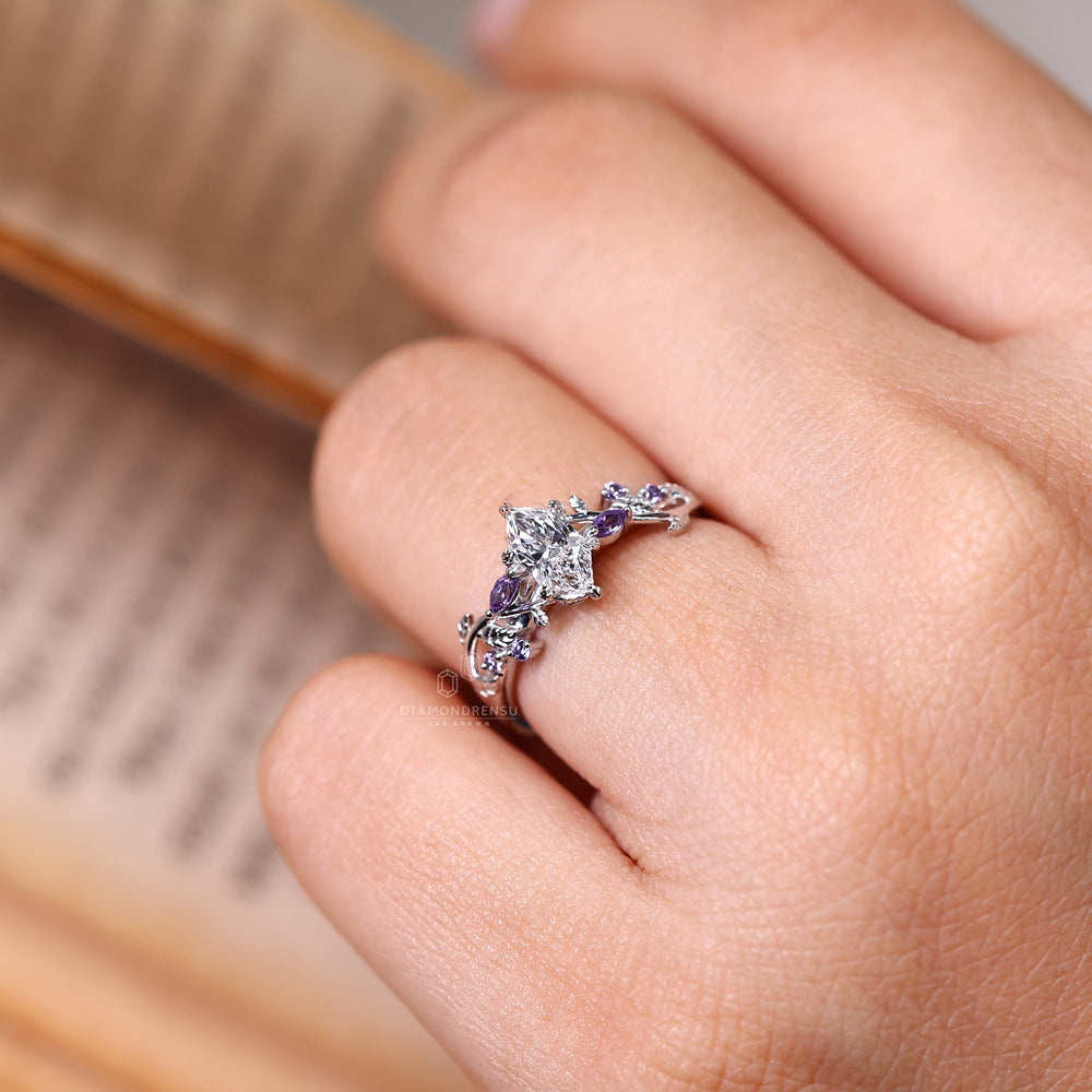 0.50 - 2 CT Dutch Marquise Diamond Nature Inspired Ring