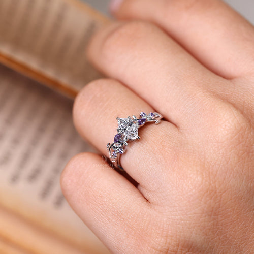 0.50 - 2 CT Dutch Marquise Diamond Nature Inspired Ring