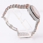 Two-Tone Fully Iced-Out Moissanite Chronograph Watch