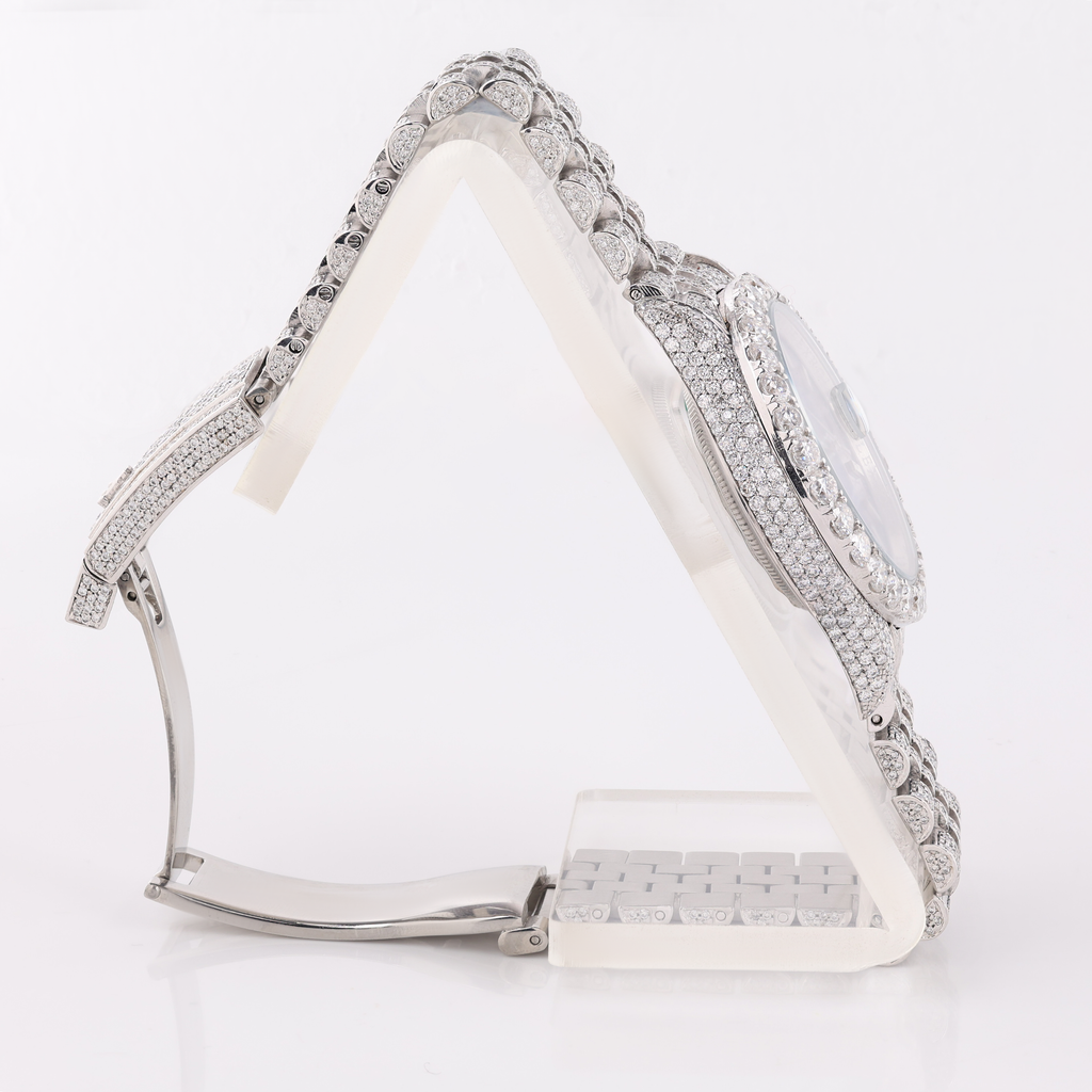 Full White Luxury Diamond Style Watch