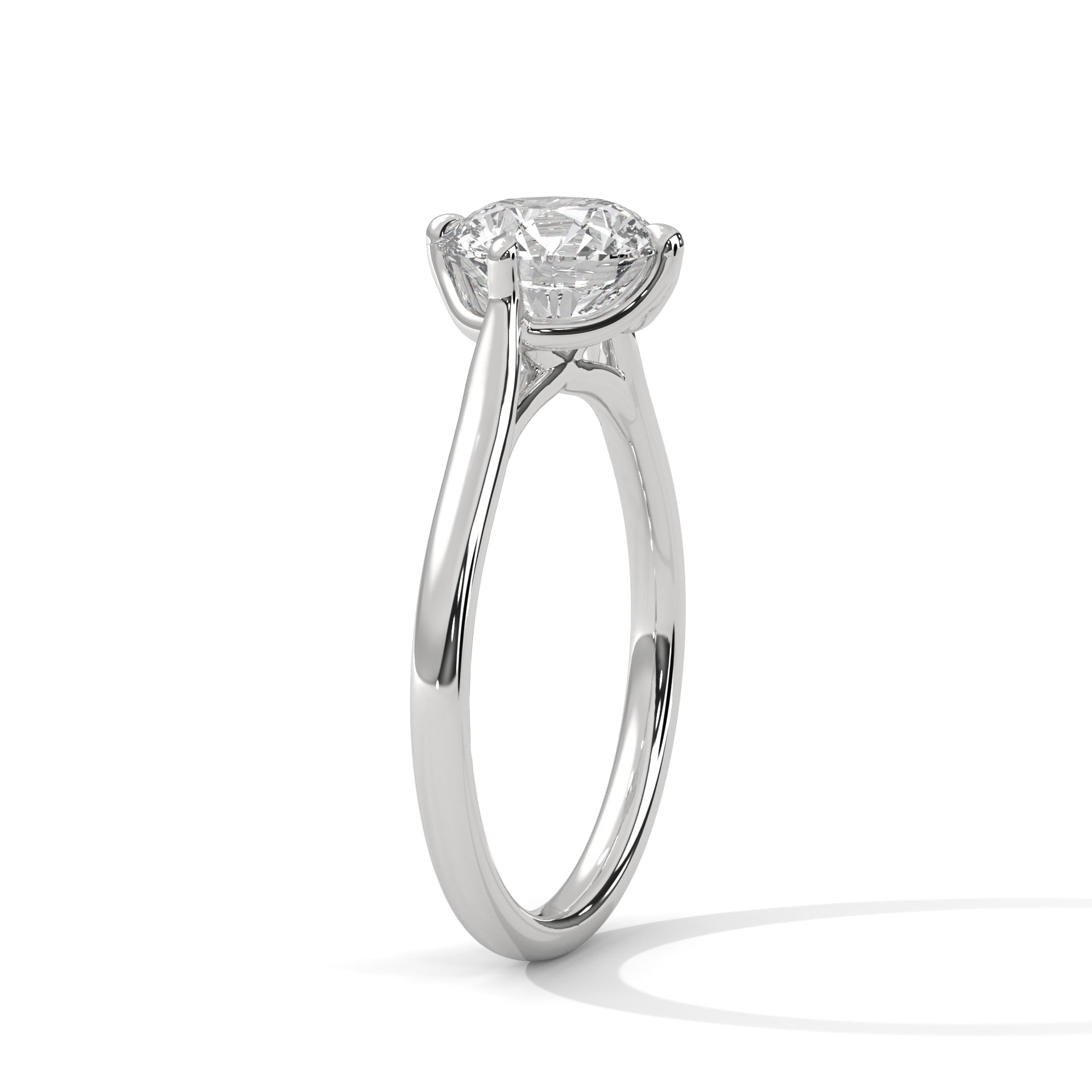 Round Brilliant Solitaire Diamond Engagement Ring
