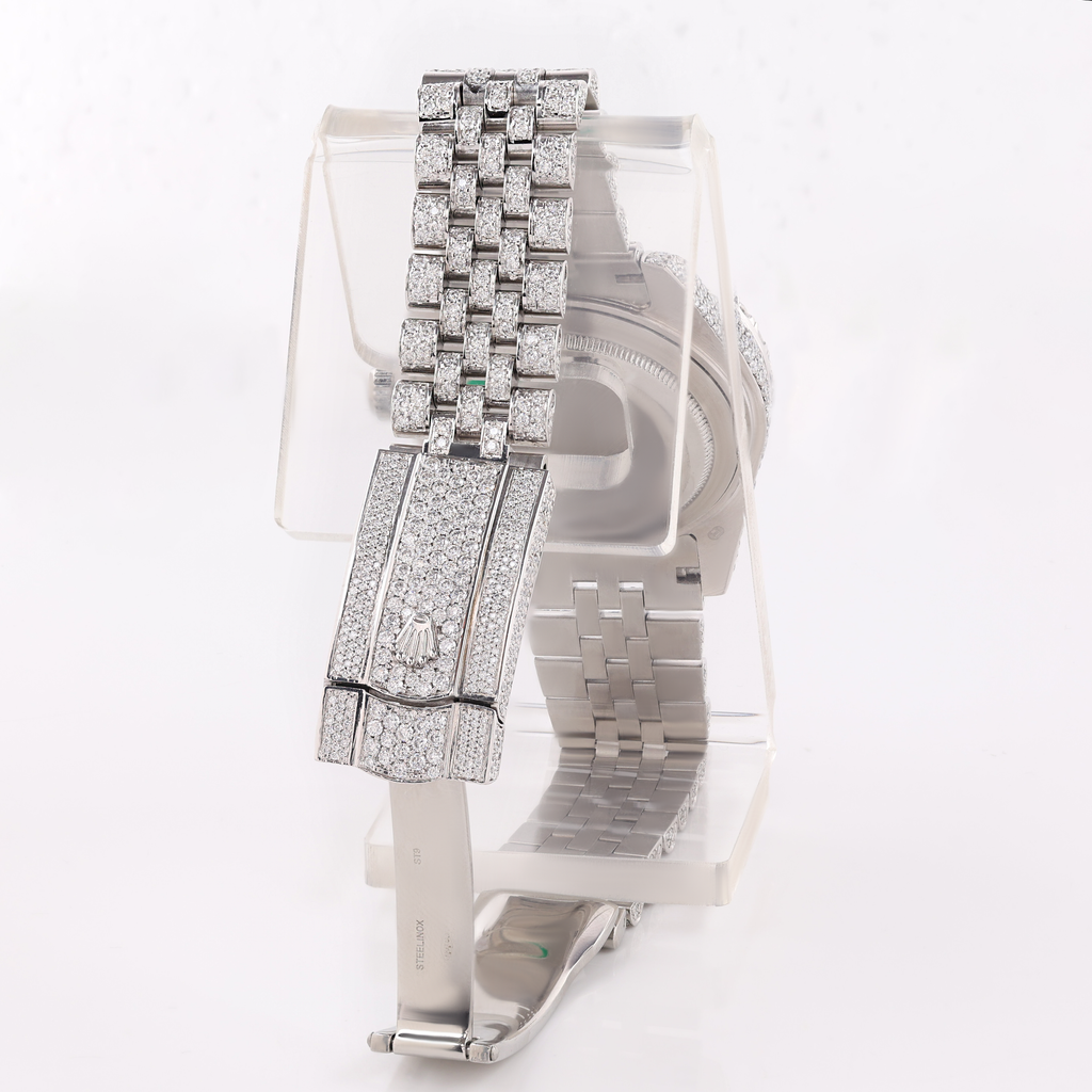 Full White Luxury Diamond Style Watch
