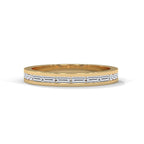 Baguette & Round Diamond Band Ring