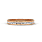Baguette & Round Diamond Band Ring