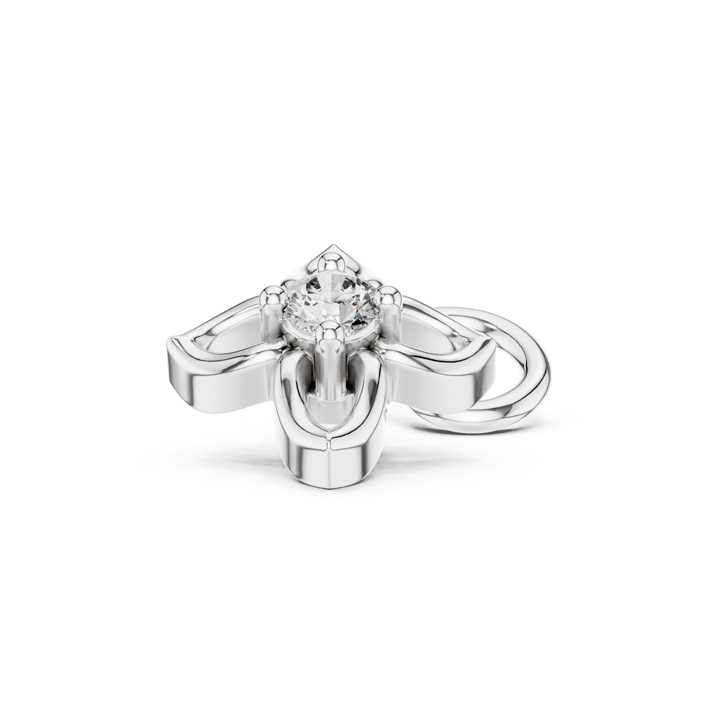 Floral Diamond Nose Pin