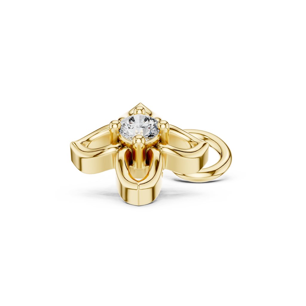 Floral Diamond Nose Pin