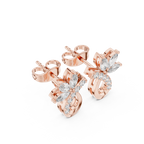 Marquise Diamond Vine Stud Earrings