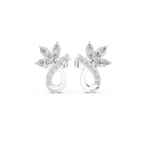 Marquise Diamond Vine Stud Earrings