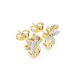 Marquise Diamond Vine Stud Earrings