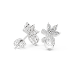 Marquise Diamond Vine Stud Earrings