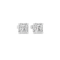 Princess Cut Diamond Solitaire Stud Earrings
