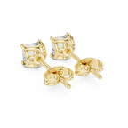 Princess Cut Diamond Solitaire Stud Earrings