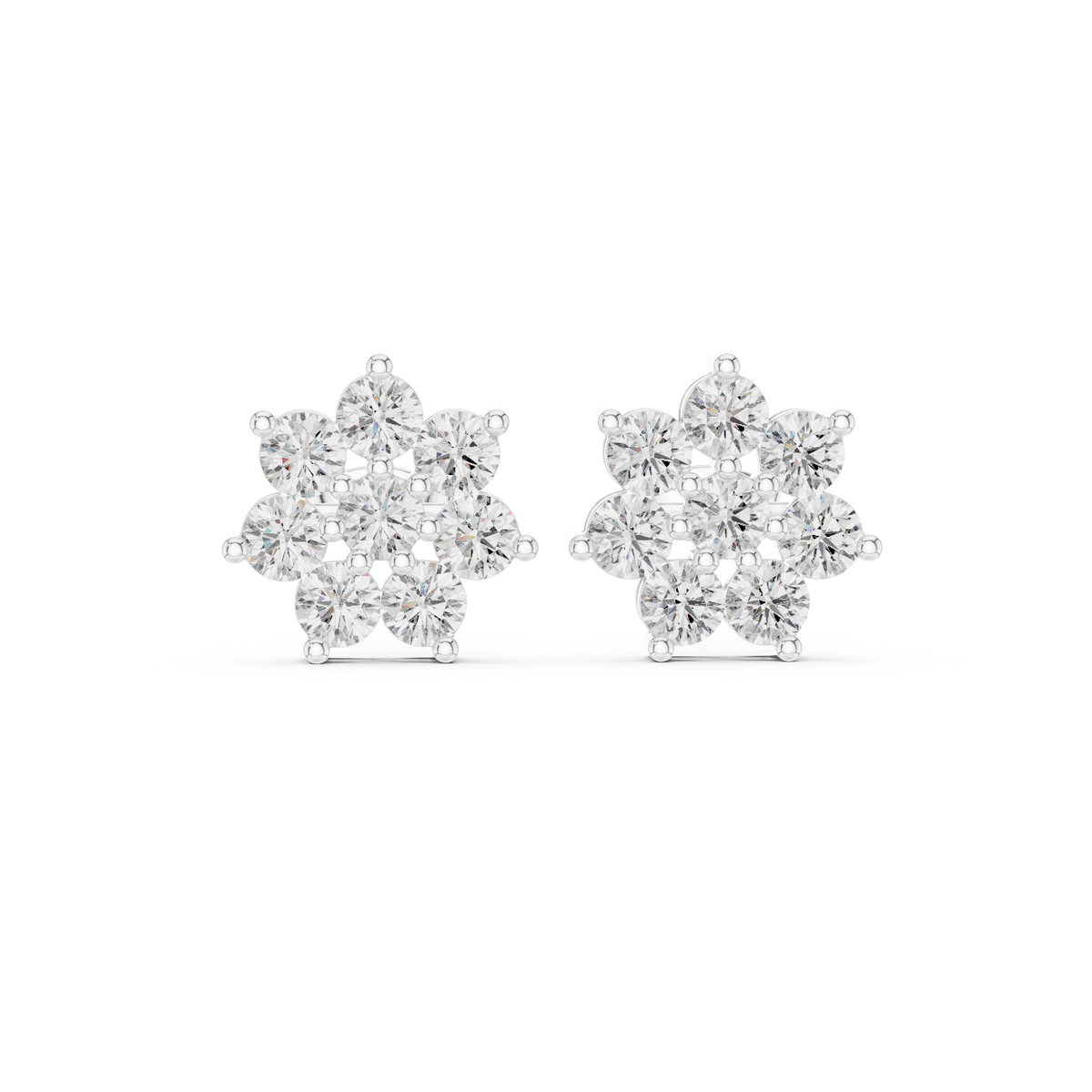 Rosette Royale Diamond Earrings — Jewelix Atelier