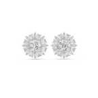 Sunburst Diamond Halo Stud Earrings