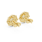 Sunburst Diamond Halo Stud Earrings