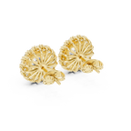 Double Halo Round Diamond Stud Earrings