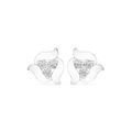 Floral Cluster Diamond Stud Earrings