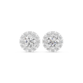 Halo Diamond Stud Earrings