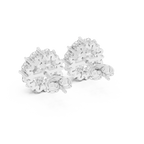 1.64 CT Marquise Diamond Floral Cluster Stud Earrings