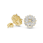 1.64 CT Marquise Diamond Floral Cluster Stud Earrings