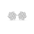 1.94 CT Marquise Diamond Floral Cluster Stud Earrings