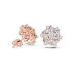 1.94 CT Marquise Diamond Floral Cluster Stud Earrings