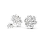 1.94 CT Marquise Diamond Floral Cluster Stud Earrings
