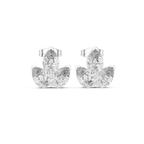 2.94 CT Pear Diamond Trio Stud Earrings