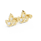 2.94 CT Pear Diamond Trio Stud Earrings