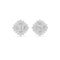 4.12 CT Marquise Diamond Floral Cluster Stud Earrings