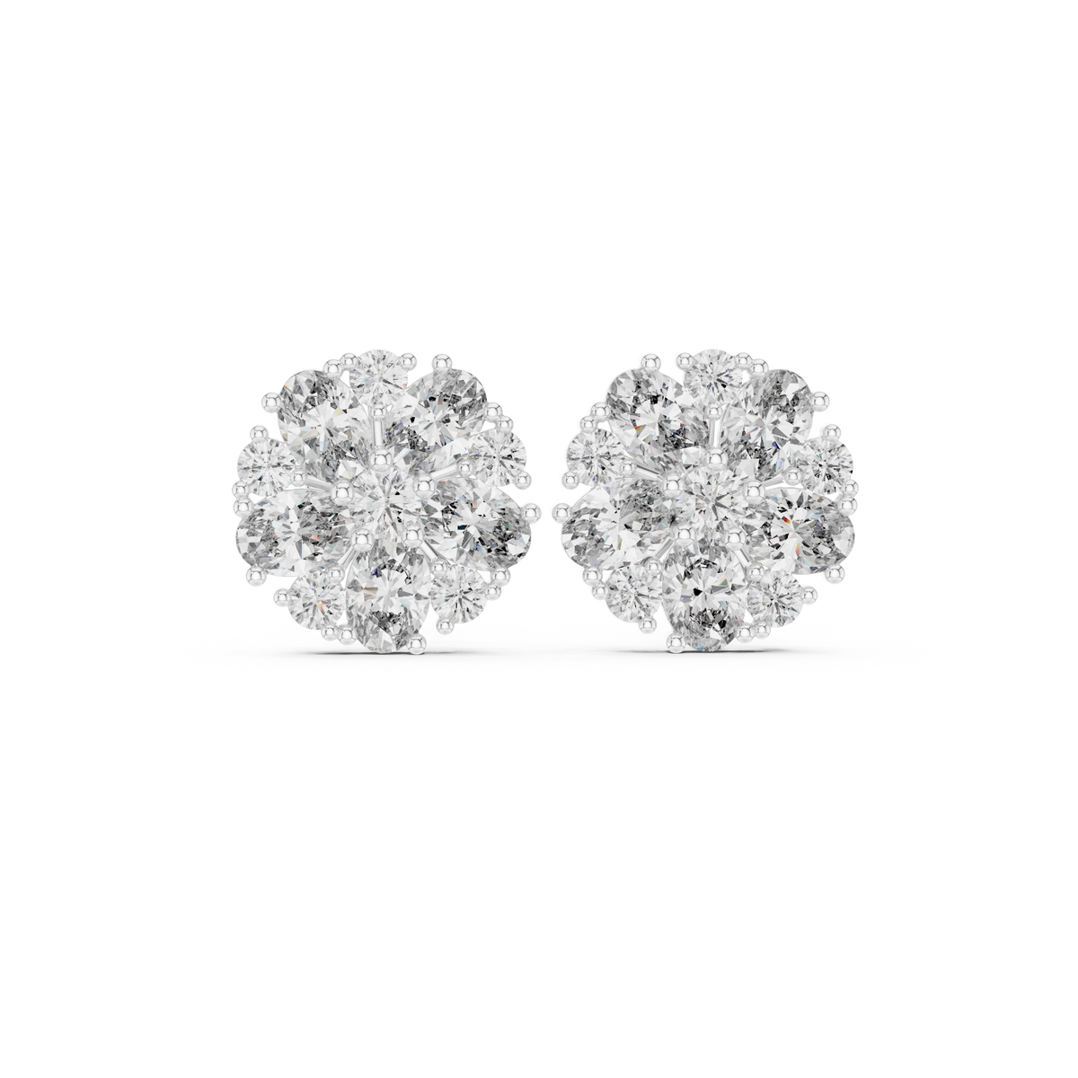 Aurora Bloom Diamond Earrings — Jewelix Atelier