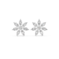 1.59 CT Marquise Diamond Floral Stud Earrings