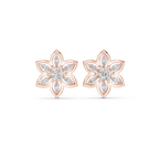 0.66 CT Floral Marquise Diamond Stud Earrings