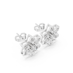 0.66 CT Floral Marquise Diamond Stud Earrings