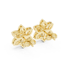 0.66 CT Floral Marquise Diamond Stud Earrings