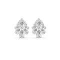 1.97 CT Pear Diamond Vintage Halo Stud Earrings