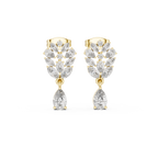 1.19 CT Pear & Marquise Diamond Drop Earrings