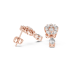 1.19 CT Pear & Marquise Diamond Drop Earrings