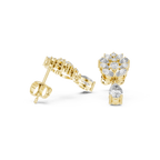 1.19 CT Pear & Marquise Diamond Drop Earrings