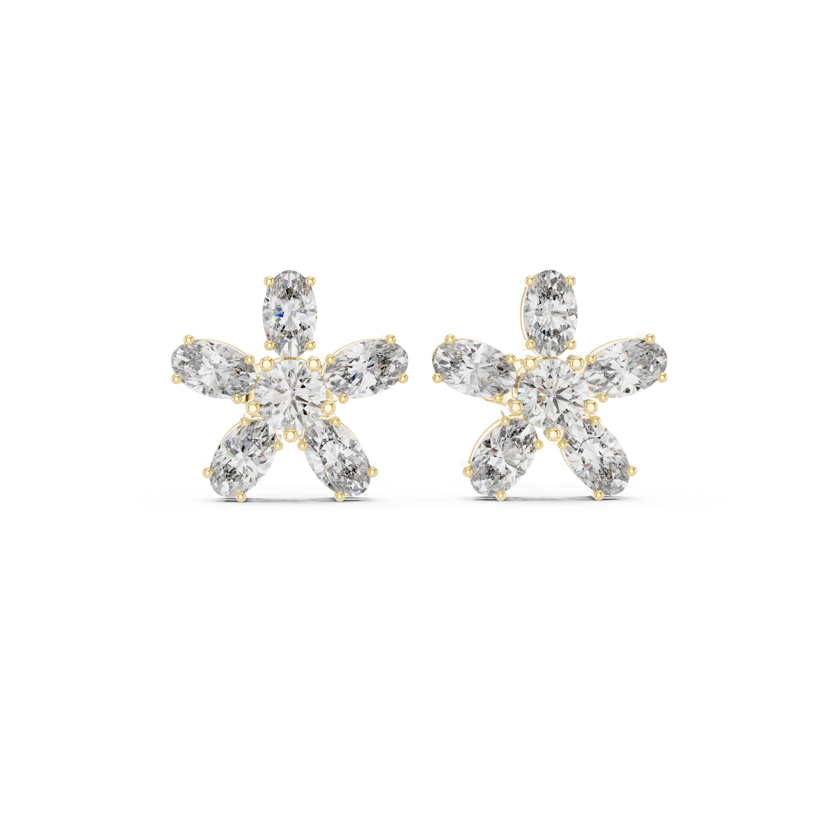 Bloom Royale Diamond Earrings, additional photo — Jewelix Atelier