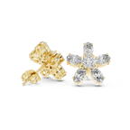 2.31 CT Oval Diamond Floral Cluster Stud Earrings