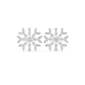 1.15 CT Diamond Snowflake Starburst Stud Earrings