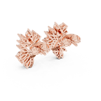 0.61 CT Marquise Diamond Feather Leaf Stud Earrings