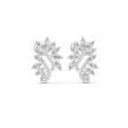 0.61 CT Marquise Diamond Feather Leaf Stud Earrings
