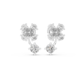 1.72 CT Pear Diamond Floral Drop Stud Earrings