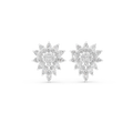 0.62 CT Marquise Diamond Floral Burst Stud Earrings