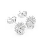 0.31 CT Marquise Diamond Swan Motif Stud Earrings