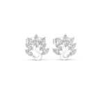 0.31 CT Marquise Diamond Swan Motif Stud Earrings