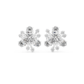 1.16 CT Oval Floral Diamond Stud Earrings